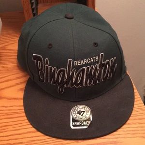 Green 47 Brand SnapBack Hat Binghamton Bearcats